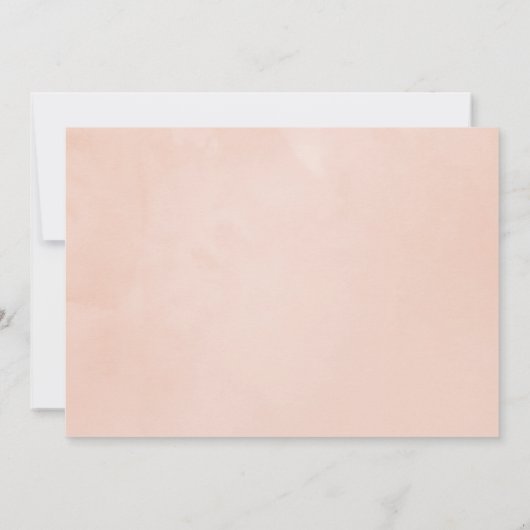 Blush Pink and Deep Velvet Wedding Einladung (Rückseite)