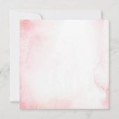 Blush Pink and Gold Watercolor Dankeskarte (Rückseite)