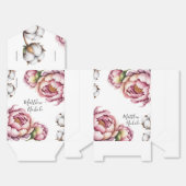 Blush Pink and White Cotton Wedding  Geschenkschachtel (Ungefaltet)