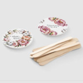 Blush Pink and White Cotton Wedding Thank You Fächer (Non-assembled)