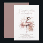 Blush Pink Aquarell Ballerina Sweet 16 Geburtstag Einladung<br><div class="desc">Blush Pink Aquarell Ballerina Sweet 16 Geburtstag Einladung</div>