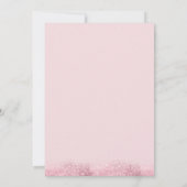 Blush Pink Aquarell Butterfly Girl Babydusche Einladung (Rückseite)