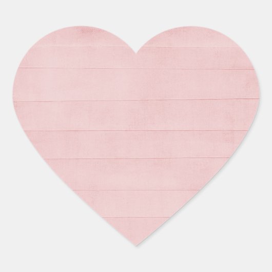 Blush Pink Aquarell Textur Look Girl Pastellfarben Herz-Aufkleber (Vorderseite)