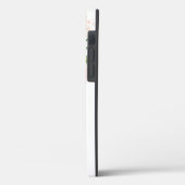 Blush Pink Aquarellblume mit Ihrem Namen Case-Mate iPhone Hülle (Rückseite / Links)