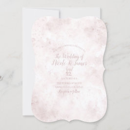 Blush Pink Aquarellfarben Brandsteine Moderne Glam Einladung