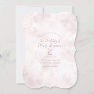 Blush Pink Aquarellfarben Brandsteine Moderne Glam Einladung