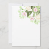 Blush Pink Aquarellfarben Ostern Brunch Einladung (Rückseite)