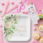 Blush Pink Aquarellfarben Ostern Brunch Pappteller (Party)