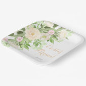 Blush Pink Aquarellfarben Ostern Brunch Pappteller (Gewinkelt)