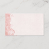 Blush Pink Aquarellfarben Tinte Wash Texture DIY Begleitkarte (Rückseite)