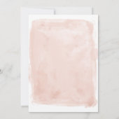 Blush Pink Aquarellmädchen 18. Geburtstag Einladung (Rückseite)