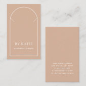 Blush Pink Arch Business-Netzwerkkarte Visitenkarte (Vorne/Hinten)