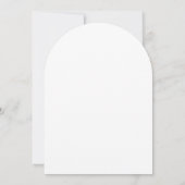 Blush Pink Arched Christening Einladung (Rückseite)