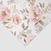 Blush Pink Asian Floral Rose Seidenpapier (Ausschnitt)