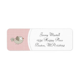 Blush Pink Baby Bird | Anschrift