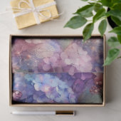 Blush Pink Baby Blue Floral Butterfies Decoupage Seidenpapier (Geschenk)