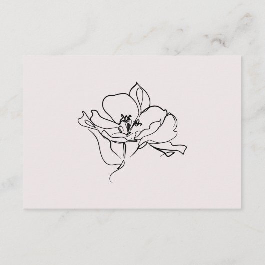 Blush Pink Baby Dusche Blume Ratschläge für Mutter Hinweiskarte (Rückseite)