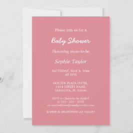 Blush Pink Baby Dusche Einladung