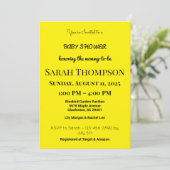 Blush Pink Baby Dusche Einladung für einen Jungen (Stehend Vorderseite)