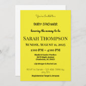 Blush Pink Baby Dusche Einladung für einen Jungen (Vorne/Hinten)