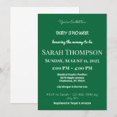 Blush Pink Baby Dusche Einladung für einen Jungen (Vorne/Hinten)