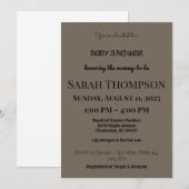 Blush Pink Baby Dusche Einladung für einen Jungen (Vorne/Hinten)