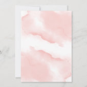 Blush Pink Baby Dusche Einladung Mädchen (Rückseite)