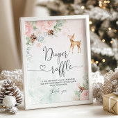 Blush Pink Baby es ist kalt draußen Windelraffle Poster