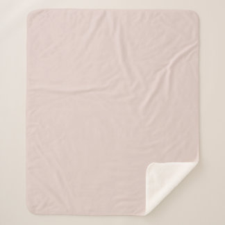 Blush Pink Baby Fleece Blanket with Sherpa Backing Sherpadecke