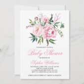 Blush Pink Baby Shower Invitation Einladung (Vorderseite)