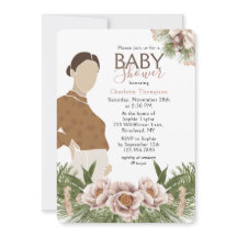 Blush Pink Babydusche Aquarell Bläserfarben