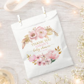 Blush Pink Babydusche Vielen Dank für Ihr Interess Geschenktütchen (Ausgeschnitten)