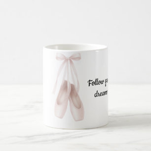 Blush Pink Ballet Slippers Bogen Kaffeetasse