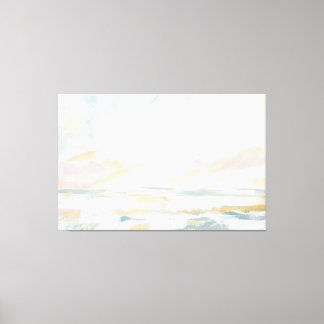Blush Pink Beach Seascape Fine Art Canvas Print Leinwanddruck