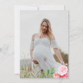 Blush Pink Bear Baby Dusche wir können frühzeitig  Einladung (Rückseite)