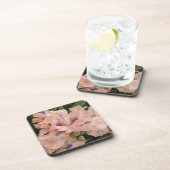 Blush Pink Bearded Iris Floral Getränkeuntersetzer (Rechte Seite)