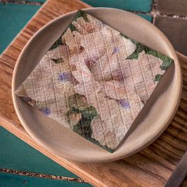 Blush Pink Bearded Iris Floral Napkins Serviette