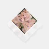 Blush Pink Bearded Iris Floral Napkins Serviette (Ecke)