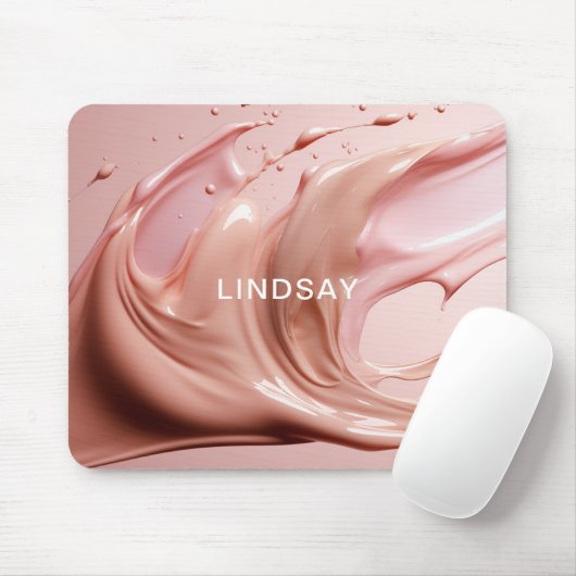 Blush Pink Beauty  Mousepad (Mit Mouse)