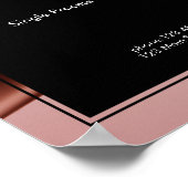 Blush Pink Beauty Salon Price List  Poster (Ecke)