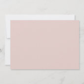 Blush Pink Bereavement Beileid Beerdigung Dankeskarte (Rückseite)