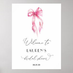 Blush Pink binden das Brautparty des Knotens - Wil Poster