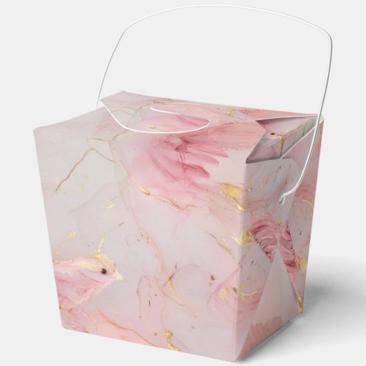 Blush Pink Birds Baby Dusche Geschenkschachtel (Vorderseite)