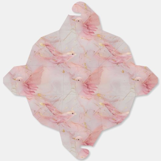 Blush Pink Birds Baby Dusche Geschenkschachtel (Ungefaltet)