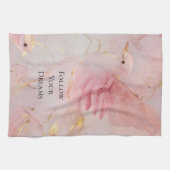 Blush Pink Birds Baby Dusche Geschirrtuch (Horizontal)