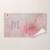 Blush Pink Birds Baby Dusche Handtuch (Handtuch)