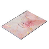 Blush Pink Birds Baby Dusche Notizblock (Linke Seite)