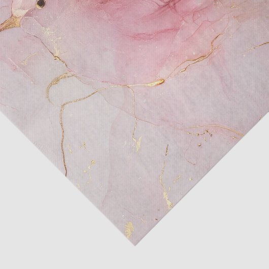 Blush Pink Birds Baby Dusche Seidenpapier (Ausschnitt)