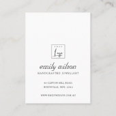 BLUSH PINK BIRTHDAY GIFT NECKLACE DISPLAY CARD PLATZKARTE (Rückseite)