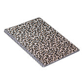 Blush Pink Black Creme Leopard Print Notizblock (Rechte Seite)